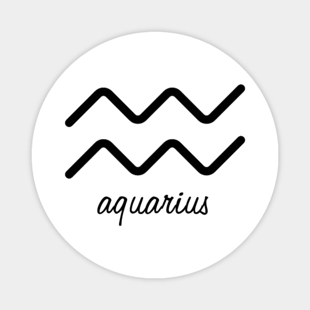 Aquarius Symbol Aquarius Magnet TeePublic